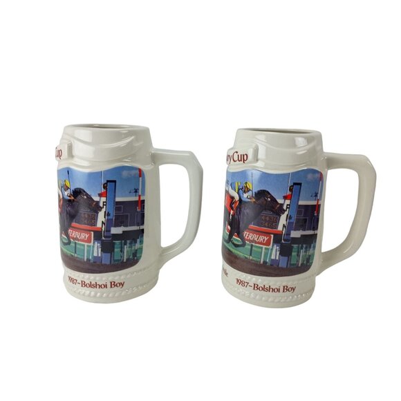 Canterbury Down 1988 Beer Mugs/Cups Lot Of 2 Vintage - Picture 3 of 7